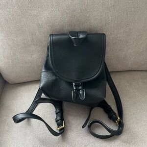 Urban Outfitters x Street Level Black Vegan Leather Backpack